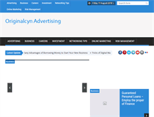 Tablet Screenshot of originalcynadvertising.com